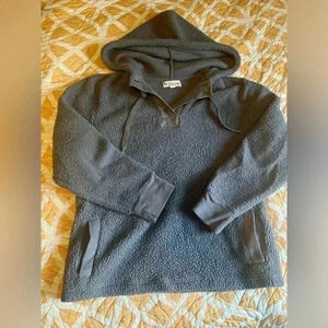 UGG Koolaburra Sweater Womens Small Fleece  Sherpa 1/4 Zip Pockets Ladies